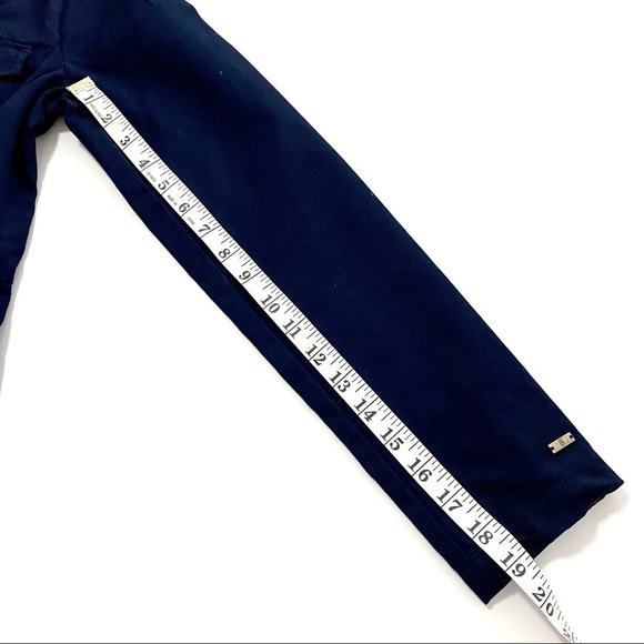 TOMMY HILFIGER Navy Blue Blazer Sz 4 Small Cotton Jacket Coat Military Pocket - Picture 16 of 16